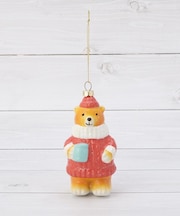 ◆【クリスマス】プラ ベアーオーナメント