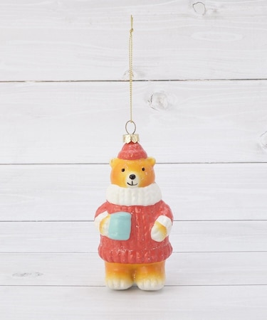 ◆【クリスマス】プラ ベアーオーナメント