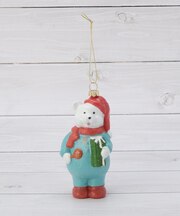 ◆【クリスマス】プラ ベアーオーナメント