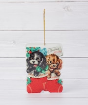 ◆【クリスマス】メタル ダイカットポストカード