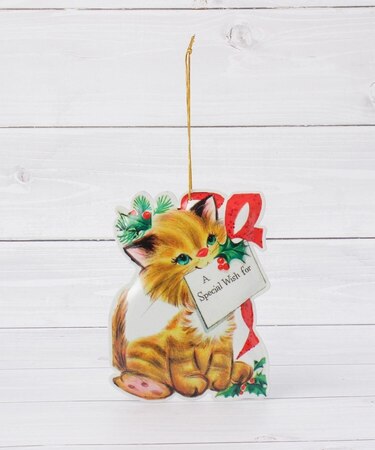 ◆【クリスマス】メタル ダイカットポストカード