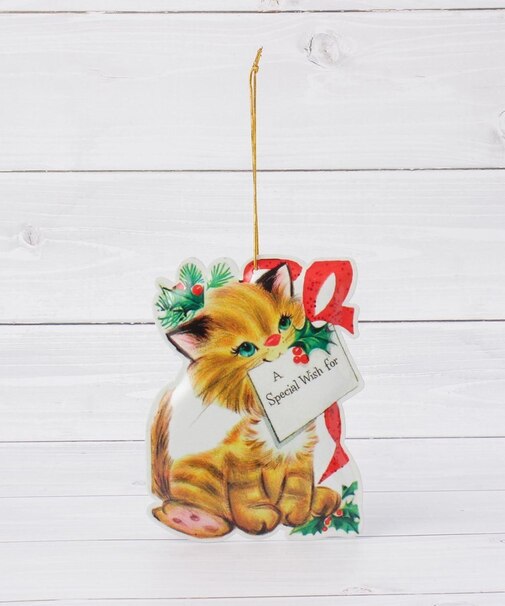 ◆【クリスマス】メタル ダイカットポストカード