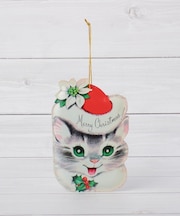 ◆【クリスマス】メタル ダイカットポストカード