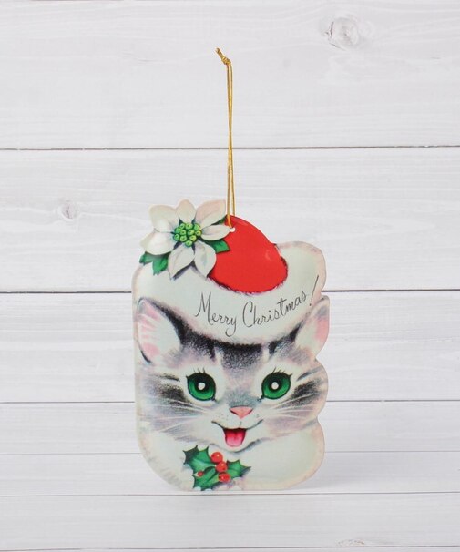 ◆【クリスマス】メタル ダイカットポストカード