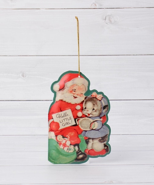 ◆【クリスマス】メタル ダイカットポストカード