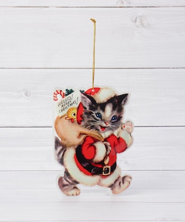 ◆【クリスマス】メタル ダイカットポストカード