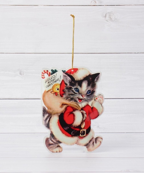 ◆【クリスマス】メタル ダイカットポストカード