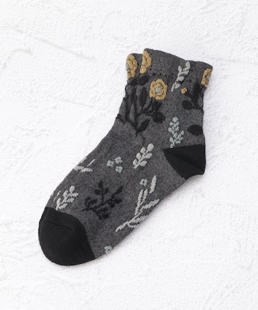 ◆あなたに優しい 草花 クォーターソックス