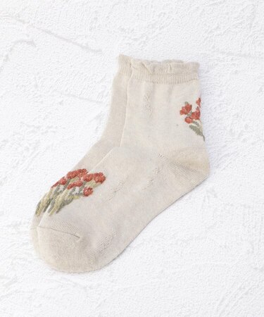 ◆あなたに優しい フラワー クォーターソックス