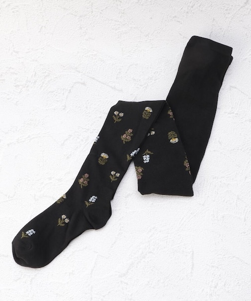 股上深タイツ プチブーケ