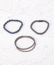 ◆静電気 ヘアゴム ねじねじ 3P