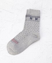 ◆ラテミルク 雪ノルディック クルーソックス