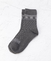 ◆ラテミルク 雪ノルディック クルーソックス