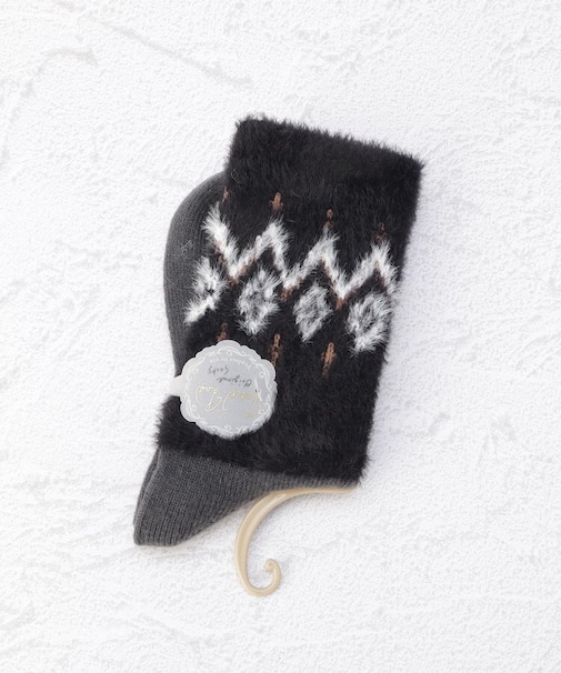 ◆フェザー切替 ノルディック クルーソックス