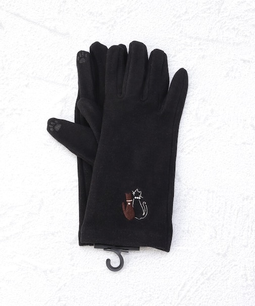 【ワンズテラスオリジナル/あったか】スマートタッチ ツインキャット手袋 五指