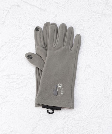 【ワンズテラスオリジナル/あったか】スマートタッチ ツインキャット手袋 五指