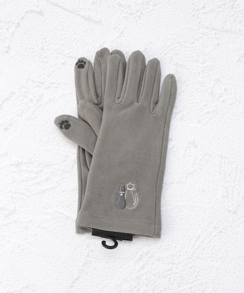 【ワンズテラスオリジナル/あったか】スマートタッチ ツインキャット手袋 五指