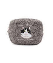 SE e.e.p.ボア刺繍ポーチ