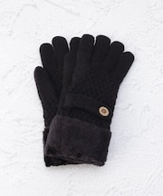 【あったか】裏モール手袋 ベルト 五指