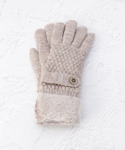 【あったか】裏モール手袋 ベルト 五指