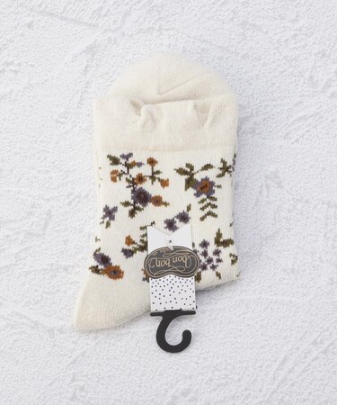 ◆bonbon top花ブーケ クォーターソックス