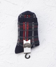 ◆bonbon エアリーニットチェック クォーターソックス