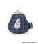 MOOMIN ミニがま口ポーチジャカードチェック