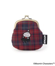 MOOMIN ミニがま口ポーチジャカードチェック