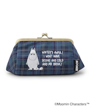 MOOMIN がま口ポーチ ジャカードチェック