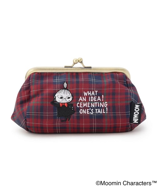 MOOMIN がま口ポーチ ジャカードチェック