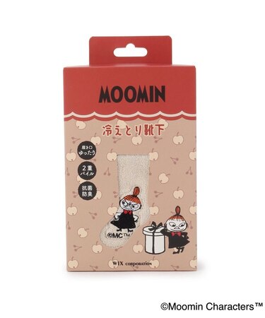 【あったか】MOOMIN 冷取ソックス 2重編パイル
