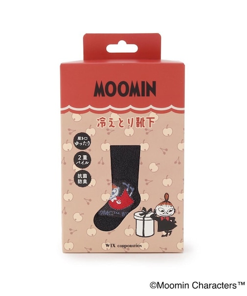【あったか】MOOMIN 冷取ソックス 2重編パイル