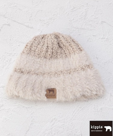 【あったか】Kippis キッピス ファーヤーンニット帽