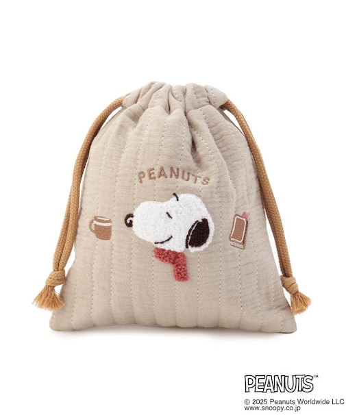 SNOOPY 巾着 サガラパイピング