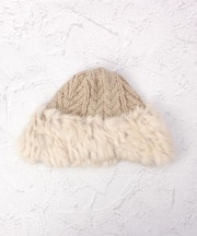 ファー 耳付き ニット