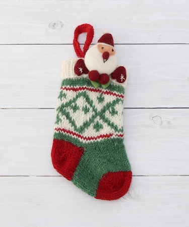 【クリスマス】ニットオブジェ ニットソックス