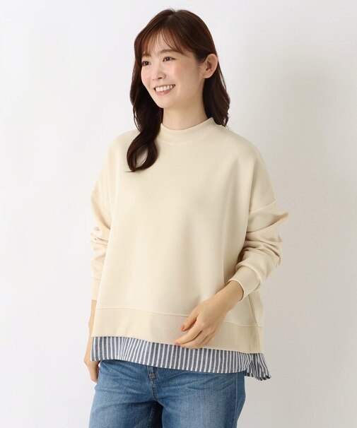 レイヤード風ポンチプルオーバー