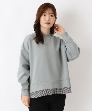 レイヤード風ポンチプルオーバー