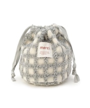 SE ボアチェック巾着