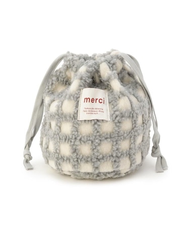 SE ボアチェック巾着