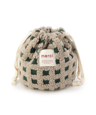 SE ボアチェック巾着