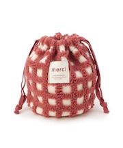 SE ボアチェック巾着