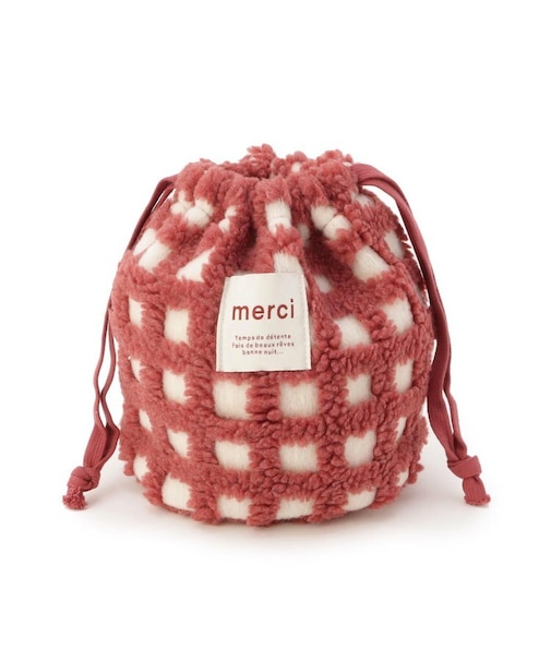 SE ボアチェック巾着