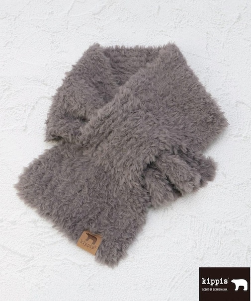 【あったか】Kippis キッピス ファーヤーン差し込みマフラー