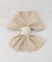 【ワンズテラスオリジナル/あったか】発熱ニットファー 差込マフラー