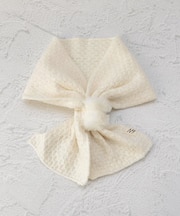 【ワンズテラスオリジナル/あったか】発熱ニットファー 差込マフラー