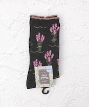 ◆ラベンダーハイクルーソックス