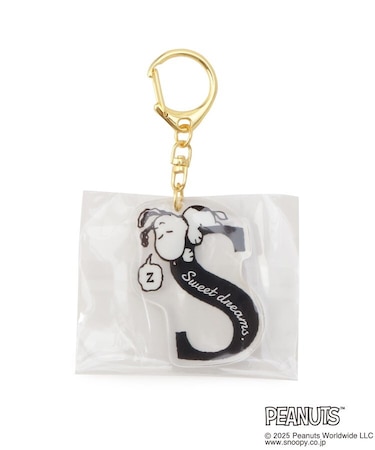 ◆SNOOPY イニシャルアクリルキーホルダー S