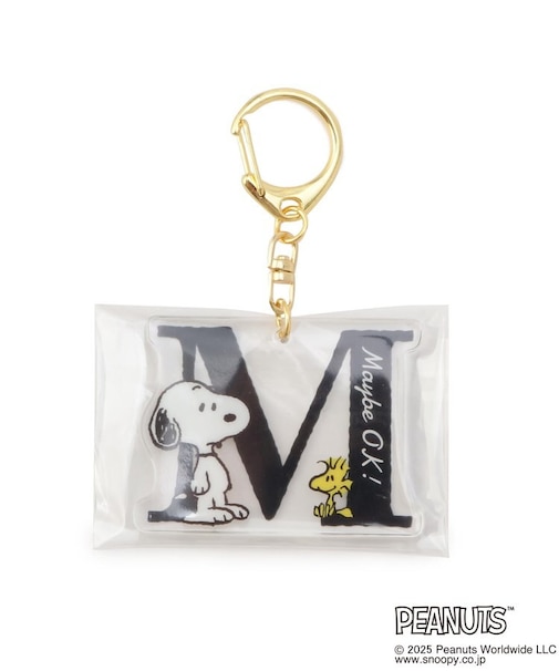◆SNOOPY イニシャルアクリルキーホルダー M