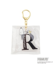 ◆SNOOPY イニシャルアクリルキーホルダー R